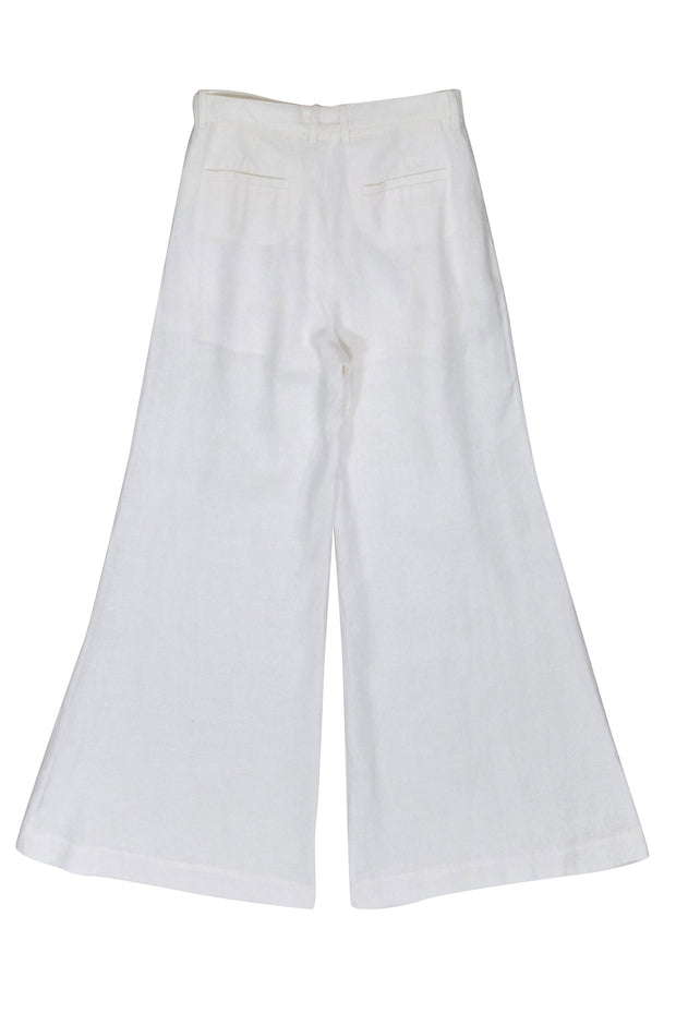 Current Boutique-Zimmermann - Ivory Belted Linen Pants Sz 6