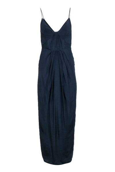 Current Boutique-Zimmermann - Dark Navy Spaghetti Strap Maxi Dress Sz 6