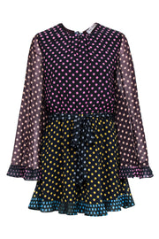 Current Boutique-Zimmermann - Black & Multi Color Polka Dot Romper Sz 6