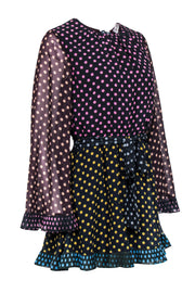 Current Boutique-Zimmermann - Black & Multi Color Polka Dot Romper Sz 6