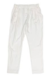 Current Boutique-3.1 Phillip Lim - Ivory Silk Joggers Sz 8