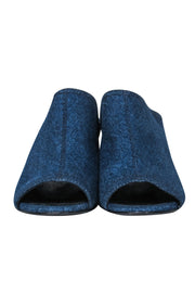 Current Boutique-3.1 Phillip Lim - Blue Denim Open Toe Mule Heels Sz 6