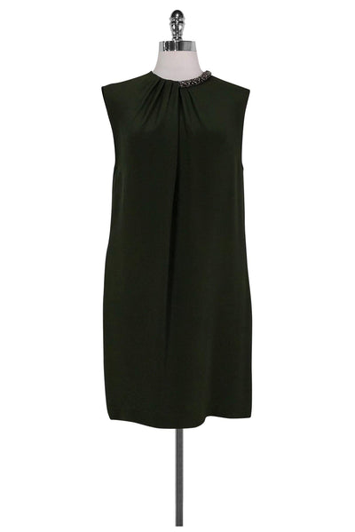 Current Boutique-3.1 Phillip Lim - Olive Green Silk Dress Sz 6