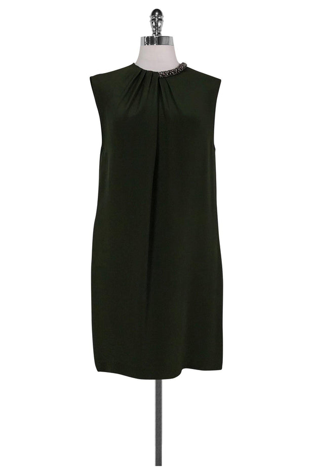 Current Boutique-3.1 Phillip Lim - Olive Green Silk Dress Sz 6