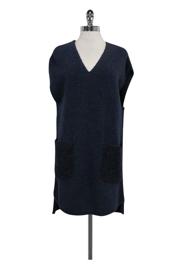 Current Boutique-3.1 Phillip Lim - Navy Wool Blend Dress Sz M