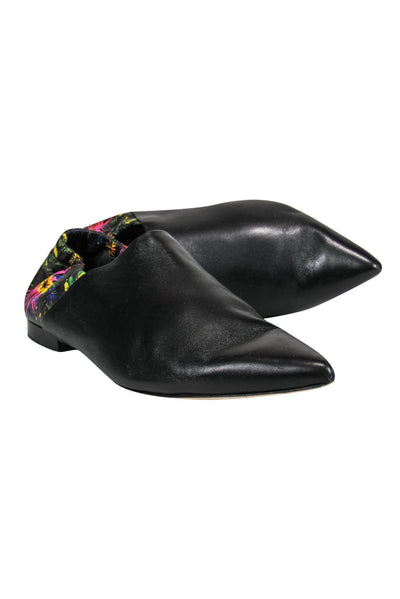 Current Boutique-3.1 Phillip Lim - Black Floral Print Flats Sz 5