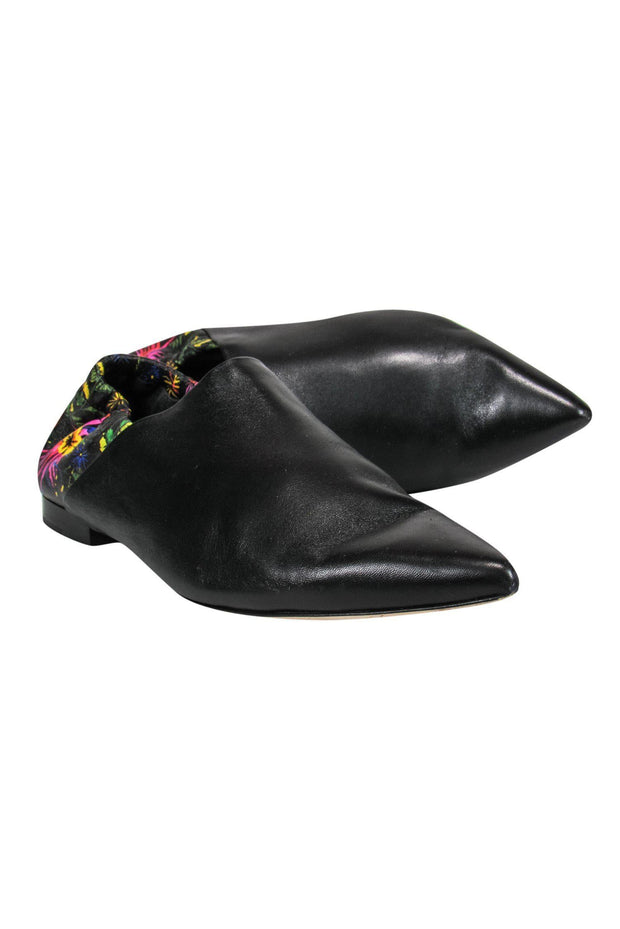 Current Boutique-3.1 Phillip Lim - Black Floral Print Flats Sz 5