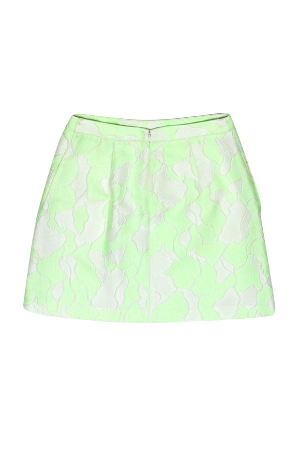 Current Boutique-3.1 Phillip Lim - Green & White Marbled Miniskirt Sz 4