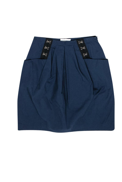 Current Boutique-3.1 Phillip Lim - Navy Miniskirt w/ Hook Accents Sz 4