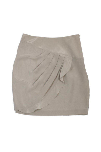 Current Boutique-3.1 Phillip Lim - Grey Silk Petal Skirt Sz 0