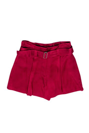 Current Boutique-A.L.C. - Fuchsia Belted Paperbag Shorts Sz 2