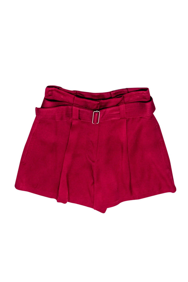 Current Boutique-A.L.C. - Fuchsia Belted Paperbag Shorts Sz 2