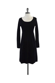 Current Boutique-A.P.C. - Black Cotton Long Sleeve Dress Sz S