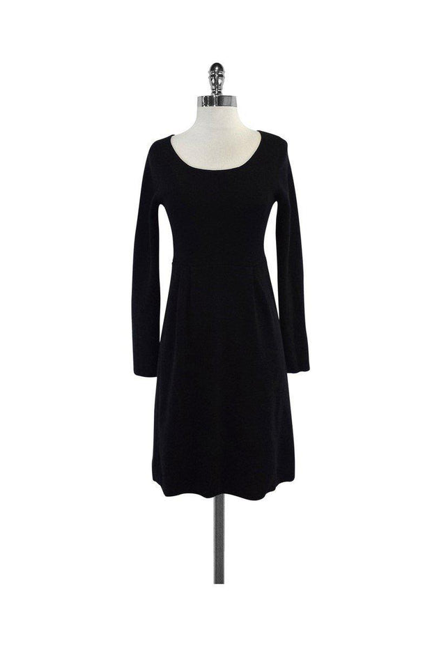 Current Boutique-A.P.C. - Black Cotton Long Sleeve Dress Sz S