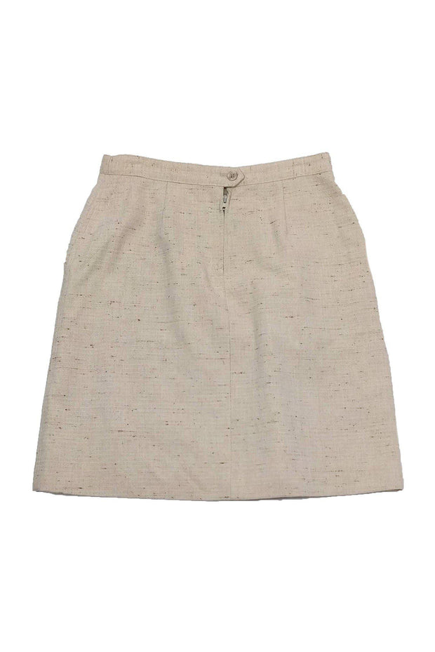 Current Boutique-A.P.C. - Tweed Khaki Skirt w/ Pockets Sz 6
