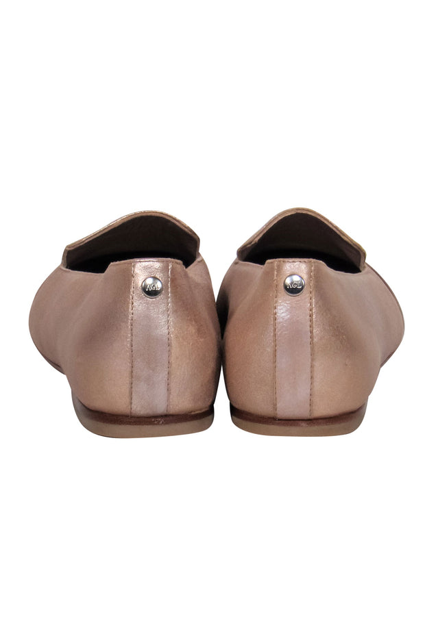 Current Boutique-AGL - Gold & Nude Toe Cap Loafers Sz 10