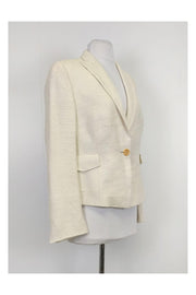 Current Boutique-Akris - Cream Ribbed Blazer Sz 10