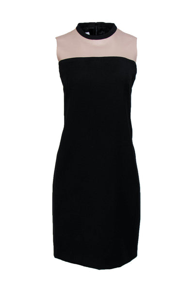 Current Boutique-Akris Punto - Black & Tan Color Blocked Cocktail Dress Sz 8