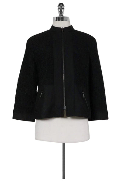 Current Boutique-Akris Punto - Black Textured Jacket Sz 10