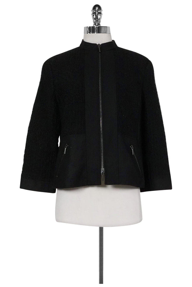 Current Boutique-Akris Punto - Black Textured Jacket Sz 10