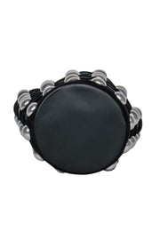 Current Boutique-Alexander Wang - Black Leather Mini Bucket Bag w/ Silver Studs