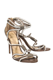 Current Boutique-Alexandre Birman - Beige Braided Stilettos Sz 10