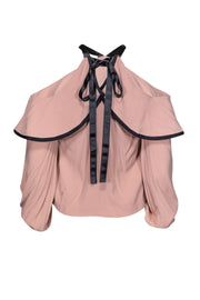 Current Boutique-Alexis - Pink Top w/ Black Trim Sz XS