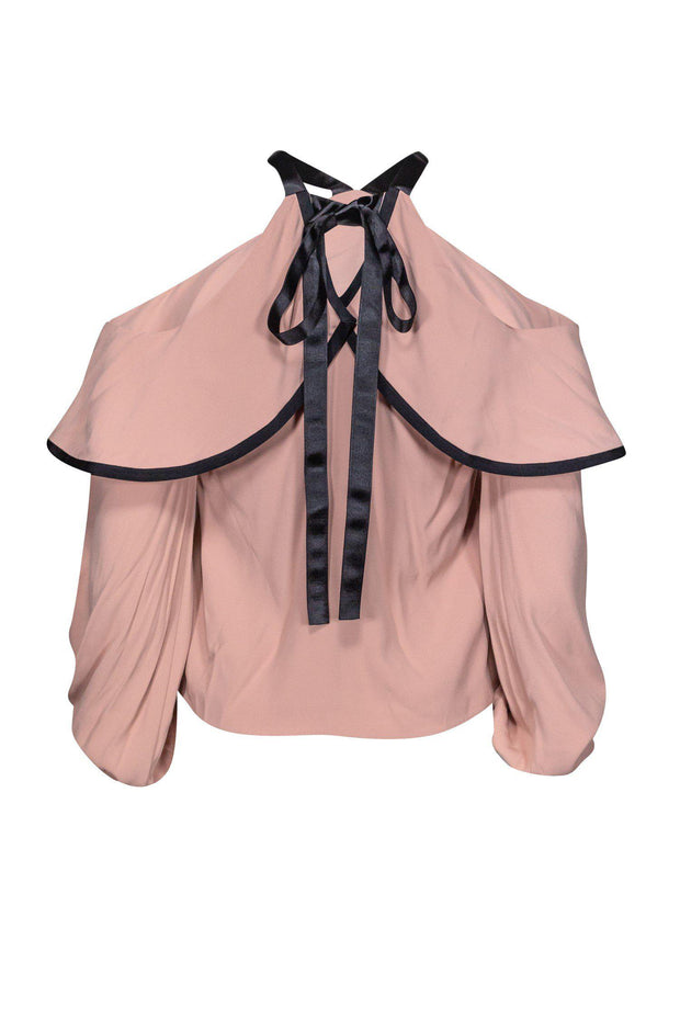 Current Boutique-Alexis - Pink Top w/ Black Trim Sz XS