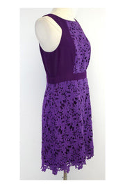 Current Boutique-Ali Ro - Purple Floral Eyelet Cotton Dress Sz 6
