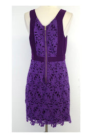 Current Boutique-Ali Ro - Purple Floral Eyelet Cotton Dress Sz 6