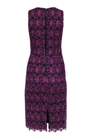 Current Boutique-Alice & Olivia - Purple Lace Sheath Dress Sz 4