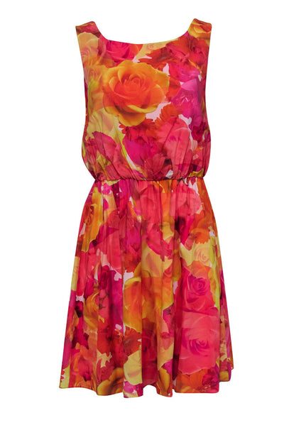 Current Boutique-Alice & Olivia - Multicolor Floral Dress Sz M