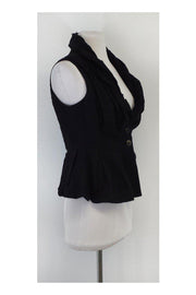 Current Boutique-All Saints - Grey Pleated Peplum Vest Sz 8