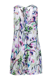 Current Boutique-Amanda Uprichard - White & Multicolor Floral Print Mini Dress Sz M