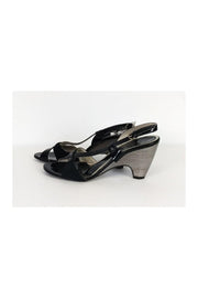 Current Boutique-Aquatalia - Black Patent Leather Heels Sz 9