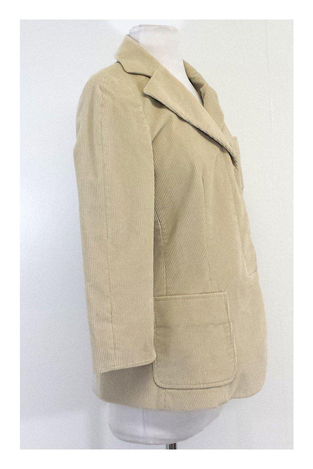 Current Boutique-Armani Collezioni - Beige Corduroy Blazer Sz 8