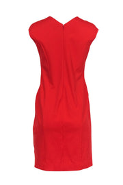 Current Boutique-Armani Collezioni - Orange Sleeveless Sheath Dress w/ Cream Paneling Sz 10