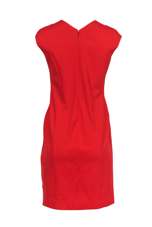 Current Boutique-Armani Collezioni - Orange Sleeveless Sheath Dress w/ Cream Paneling Sz 10