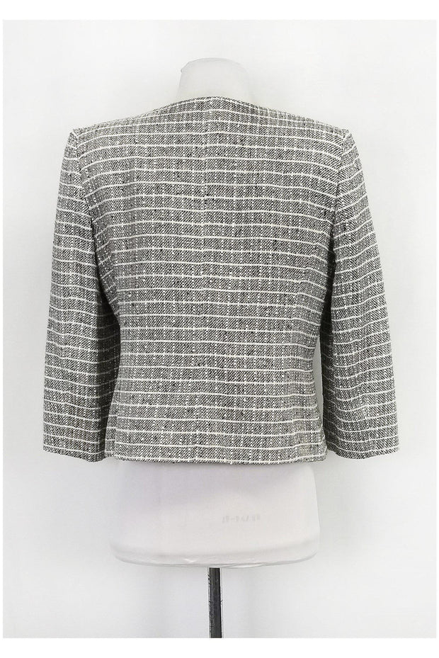 Current Boutique-Armani Collezioni - White, Black, & Grey Jacket Sz 12