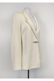 Current Boutique-Armani Collezioni - Cream Textured Jacket Sz 14
