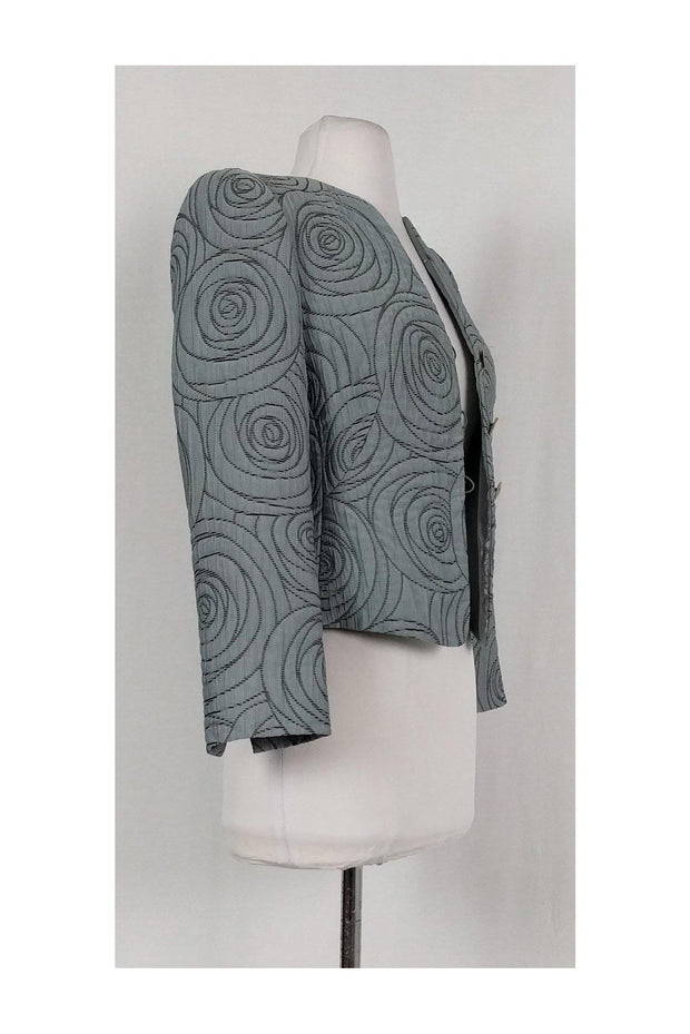Current Boutique-Armani Collezioni - Grey Textured Jacket Sz 2