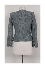 Current Boutique-Armani Collezioni - Grey Textured Jacket Sz 2