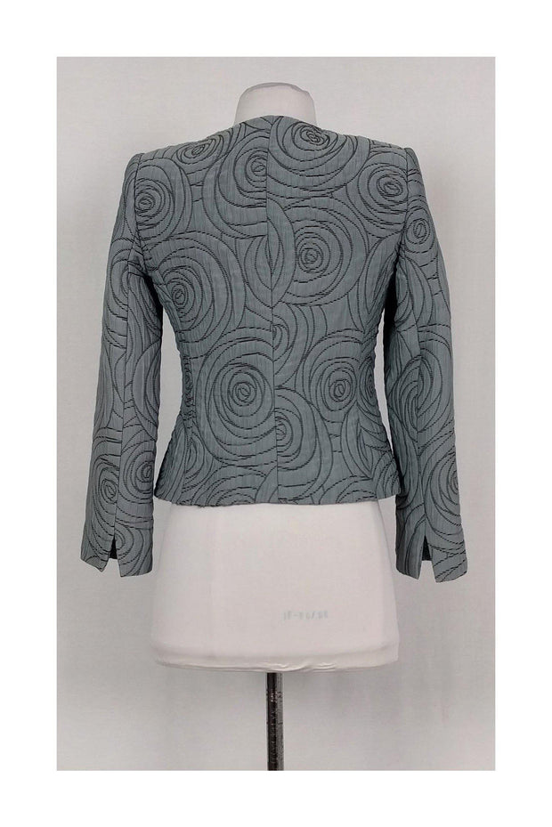 Current Boutique-Armani Collezioni - Grey Textured Jacket Sz 2