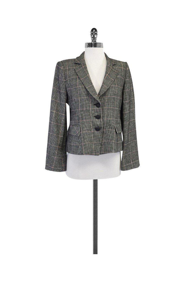 Current Boutique-Armani Collezioni - Black & White Houndstooth Jacket Sz 6
