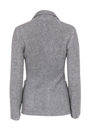 Current Boutique-ATM Anthony Thomas Melillo - Grey Faux Shearling Button-Up Jacket Sz P