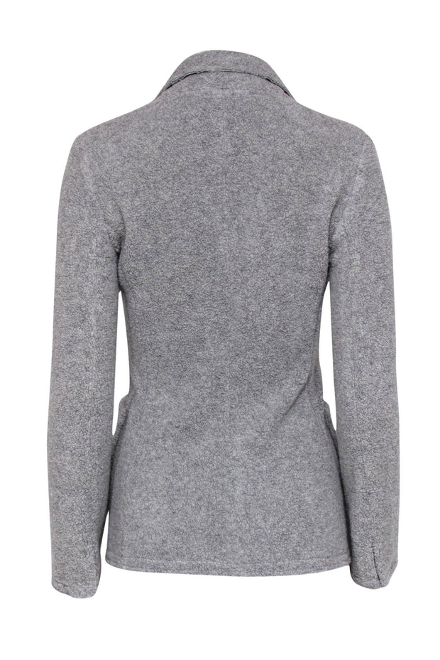 Current Boutique-ATM Anthony Thomas Melillo - Grey Faux Shearling Button-Up Jacket Sz P