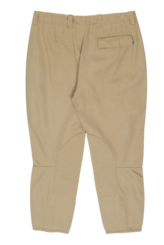 Current Boutique-Balenciaga - Khaki Football-Style Skinny Cropped Pants Sz 2