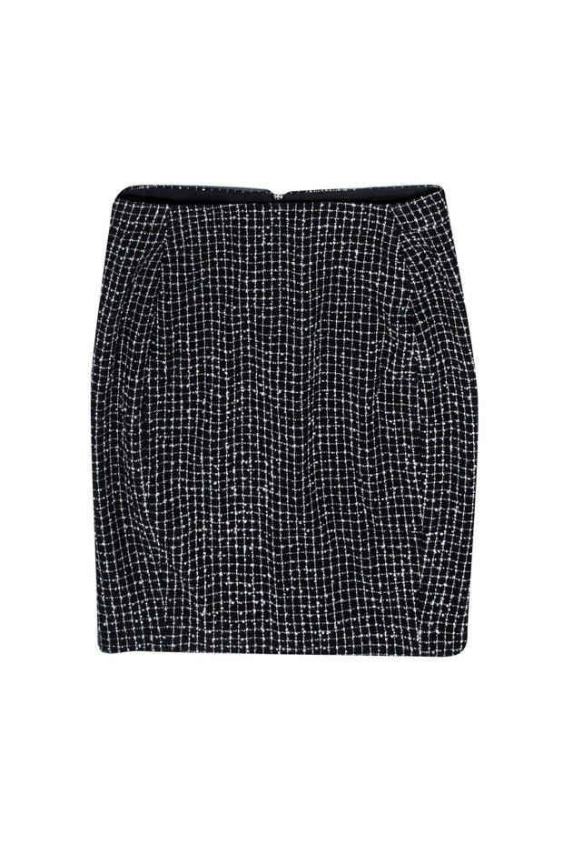 Current Boutique-Barney's New York - Black & White Tweed Pencil Skirt Sz 2