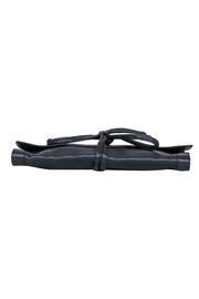 Current Boutique-Barneys New York - Black Foldover Clutch w/ Tie Straps