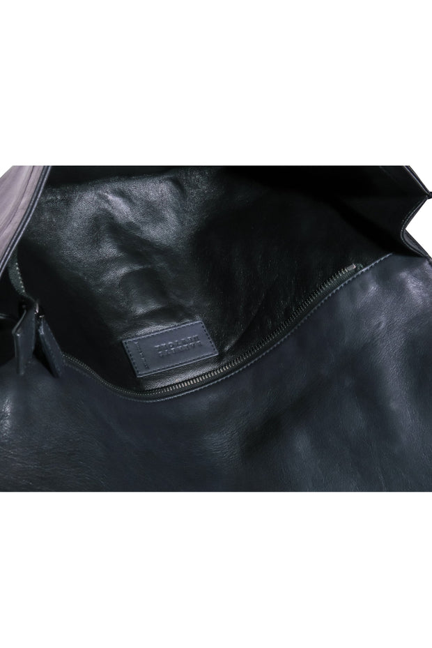 Current Boutique-Barneys New York - Black Foldover Clutch w/ Tie Straps